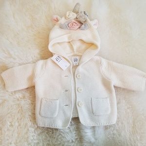 Gap Unicorn Hood Knit Sweater